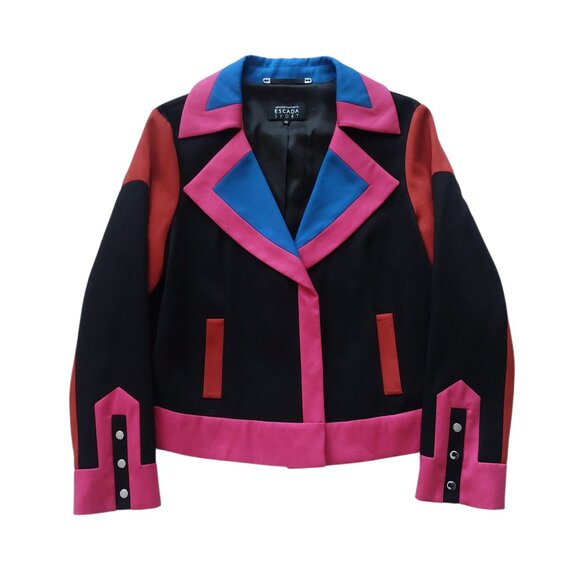 Escada Jackets & Blazers - Escada Sport by Jonathan Saunders Multicolour Biker Jacket